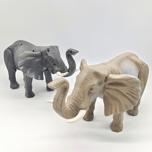 儿童电动仿真动物大象模型灯光可动会走动叫声益智认知玩具礼物