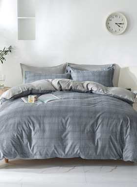 bedding 4 set quilt cover bed flat sheet fitted pillowcases