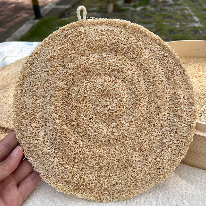 丝瓜络食品级蒸垫耐高温蒸笼垫不粘易清洗圆形丝瓜瓤笼屉蒸垫子