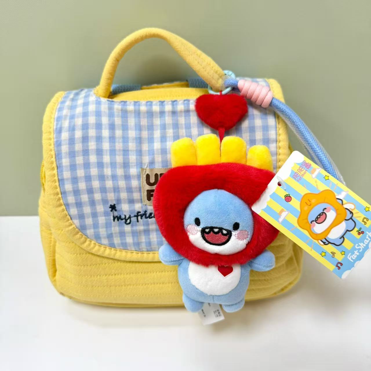 STP薯条鲨鲨周边挂件钥匙扣