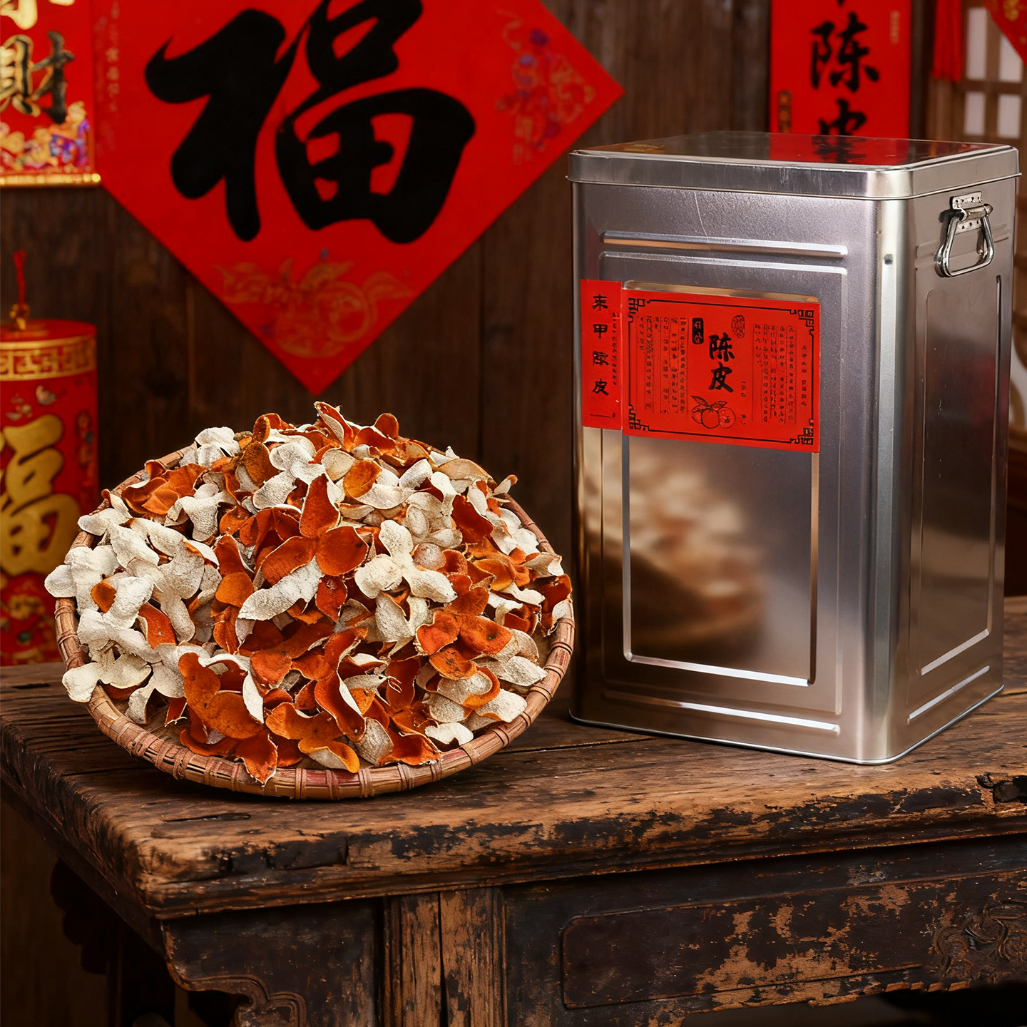 （送铁罐）正宗新会东甲圈枝陈皮