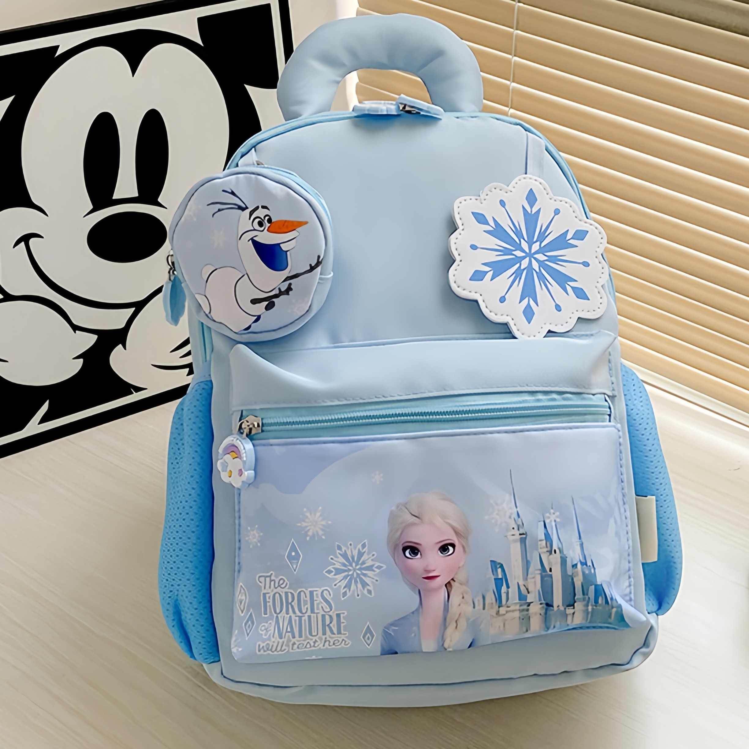 艾莎公主书包幼儿园小学生新女童Elsa女王背包休闲冰雪奇缘双肩包