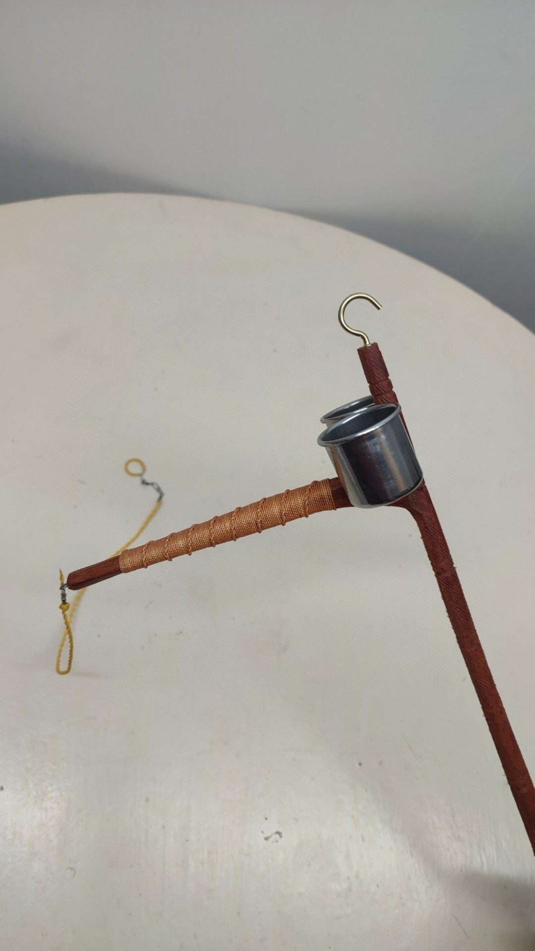 纯手工制架拐鸟站架鸟架子带挂钩挂架亮架实木雕竹节伯劳贝子黄雀