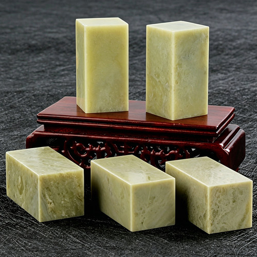 青田石练习章2.5x2.5x5CM石料篆刻石书画书法练习闲章