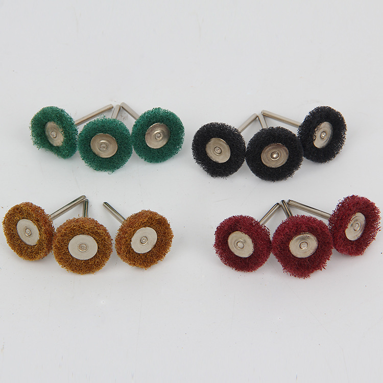 百洁布双层磨头打磨除锈不锈钢