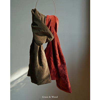 Grass&Wood金属丝平绒围巾