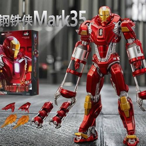 中动玩具钢铁侠MK35可动手办红鲷鱼玩具模型人偶漫威周边摆件礼物