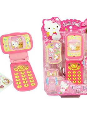 凯蒂猫正版旋转视像电话KT50049仿真手机女孩过家家玩具