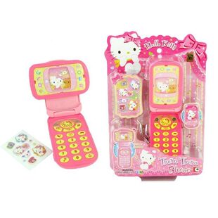 凯蒂猫正版 旋转视像电话KT50049仿真手机女孩过家家玩具