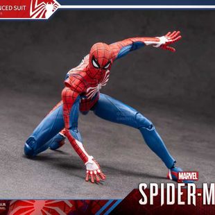 新品中动正版漫威复仇者联盟蜘蛛侠高级战衣手办关节可动生日玩具