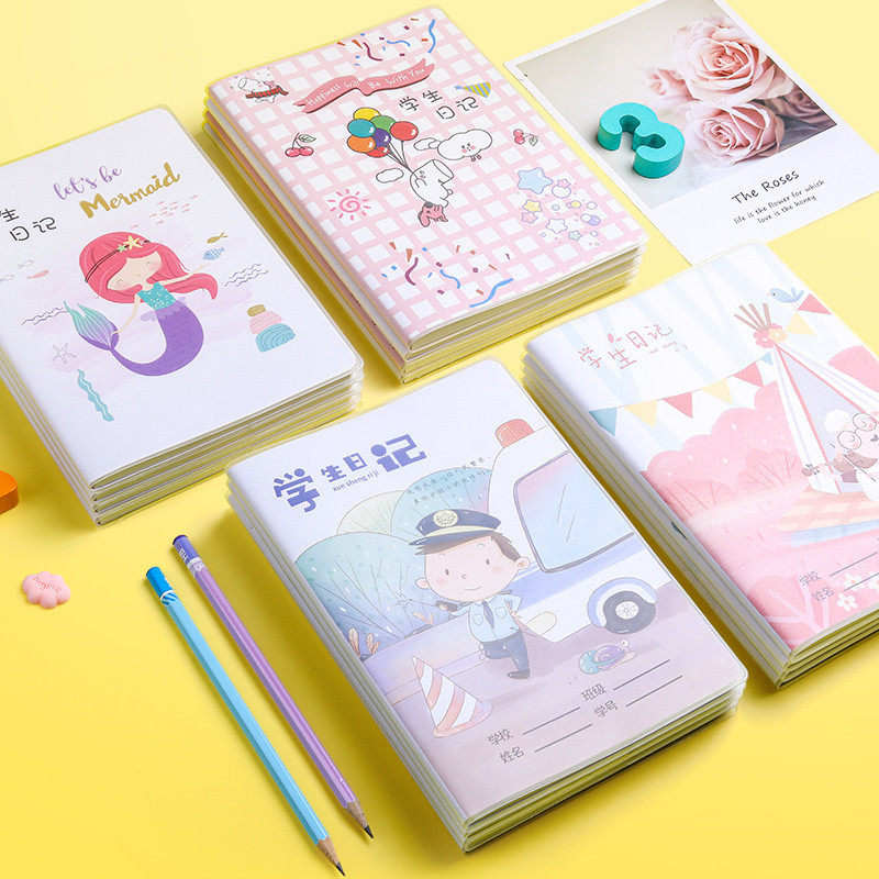 日记本小学生用写周记笔记本子一年级四五六三二年级男孩加厚语文儿童