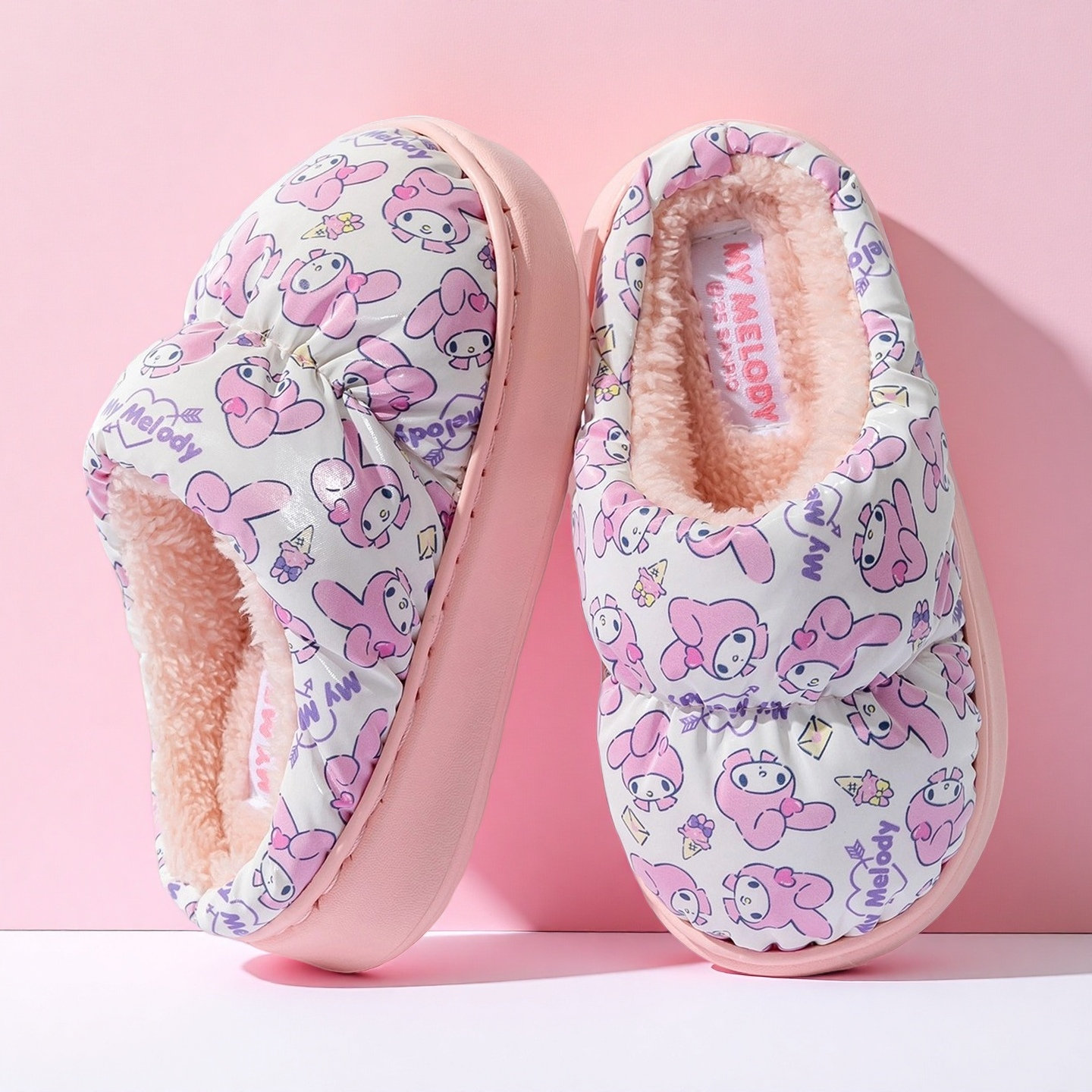 美乐蒂亲子棉拖鞋防滑保暖