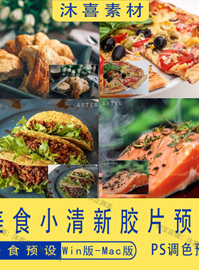 大师级美食摄影小清新轻胶片xmp调色预设后期Lightroom修图预设