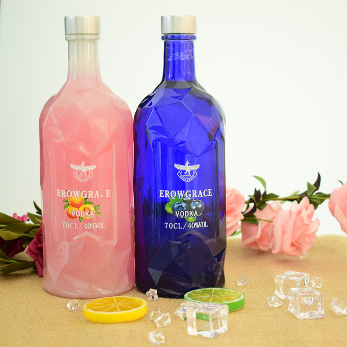 洋酒伏特加酒吧酒基酒伊洛格雷斯果味配制酒蓝莓味水蜜桃特价酒水