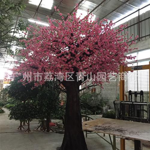仿真桃花树仿真植物人造景观假樱花树大型仿真装饰树包柱树定做
