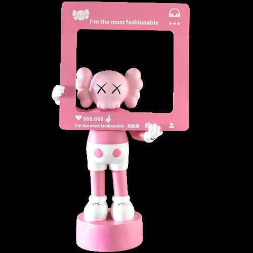 kaws暴力熊公仔芝麻街大摆件网红打卡拍照轻奢雕塑装饰落地玻璃钢