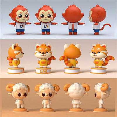 CD建模渲染产品ip人物形象设计D三维犀牛maya场景模型效果图