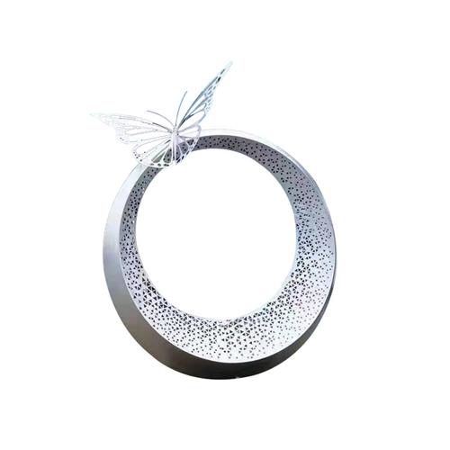 不锈钢雕塑摆件定制抽象创意金属户外景观动物园林人物大型玻璃钢