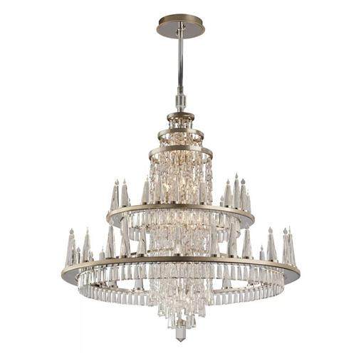 非标定制大型LED生产水晶灯厂家定做高档会所大厅酒店蜡烛水晶灯