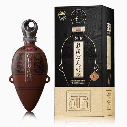 仰韶彩陶坊天时月亮 白酒单瓶礼盒装53度高度纯粮酒商务宴请送礼