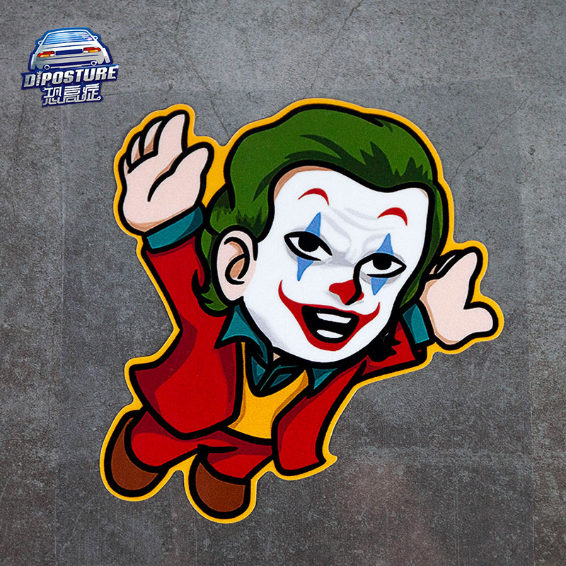 小丑joker车贴 电影周边动漫卡通个性装饰贴车身贴电动车摩托车贴
