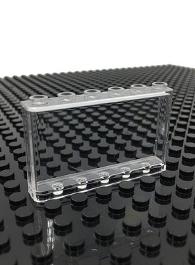 小颗粒5934兼容通用建筑60581墙壁87544玻璃板4215透明积木配件