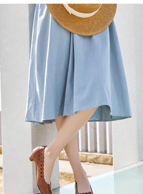 Pikolinos派高雁春季牛皮浅口锥形中跟通勤单鞋PS235627