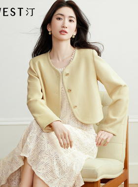 【大粒儿粉丝专享】朗文斯汀气质法式温柔风短外套DTYW5102B07064