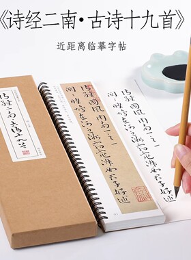 明王宠草书《诗经二南·古诗十九首》小草真草书法近距离临摹字帖