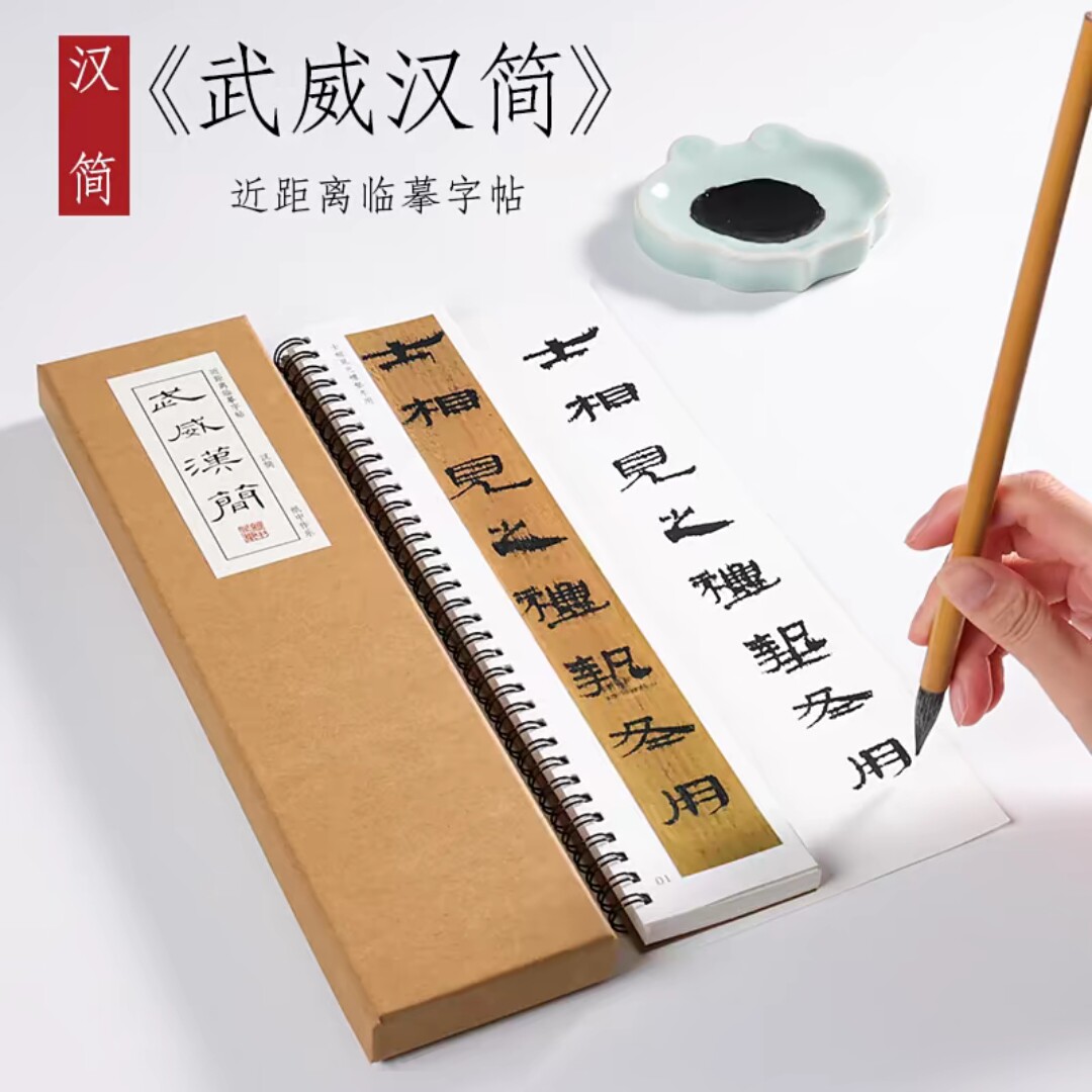 秦汉简牍隶书《武威汉简》竹简木简毛笔书法初学者近距离临摹字帖