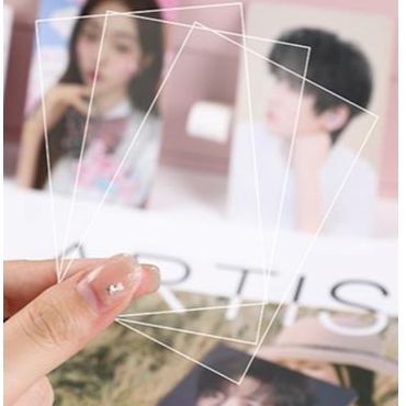 卡膜20丝小卡保护套透明卡套3寸三寸拍立得明信片生写李飞保护膜