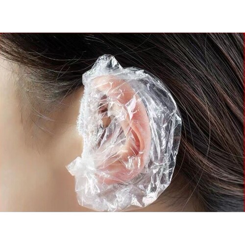 一次性加厚耳套美容染发专用耳罩打耳洞洗澡洗头防水保护耳朵神器