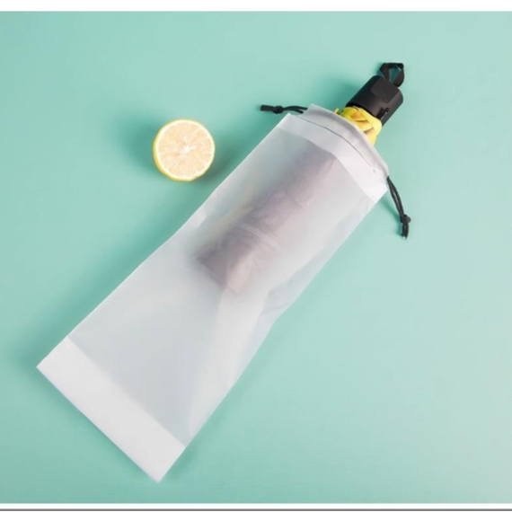 雨伞收纳袋防水防脏伞套袋外出收纳车载拉绳袋束口雨伞套半透明袋