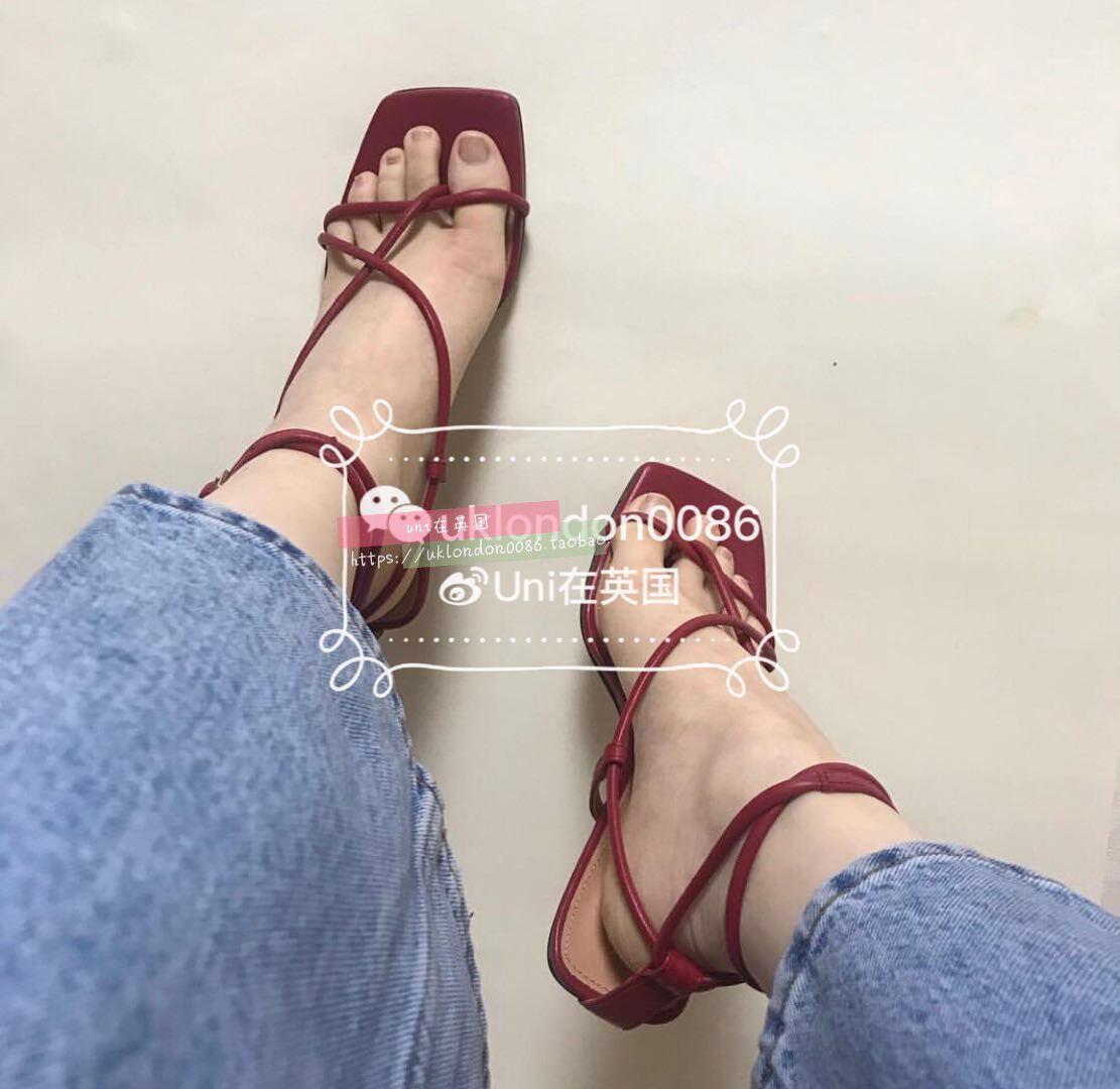 英国代购直邮 ARKET Mid-Heel Leather Strap  小细跟绑带凉鞋Q|ruв категории Женская обувь, сандалии - от Buy2taobao.com для оказания профессиональной услуги покупки агента Taobao