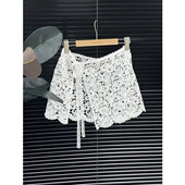 高级感水溶蕾丝四季 叠穿裙帘女下摆叠穿遮臀显瘦系带围裙半身裙 款