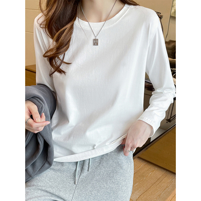 宽松德绒上衣春秋冬季打底衫女