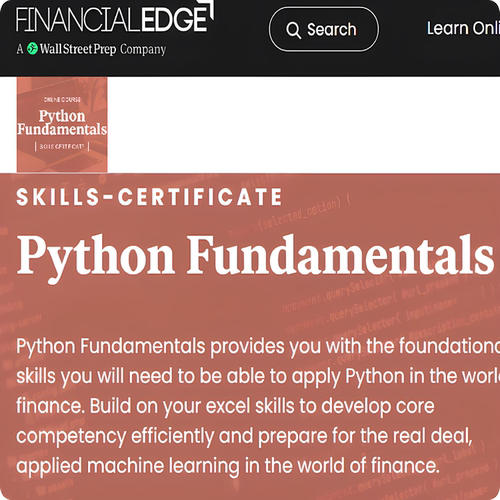 FINANCIALEDGEPython课程