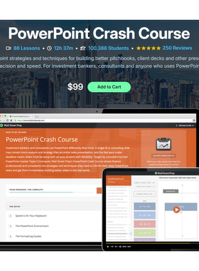 WSO/WSP/BIWS PowerPoint for Finance Crash Course PPT建模课程