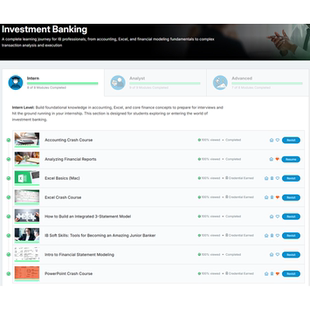 Banking Investment valuation Analyst Advanced Intern WSP
