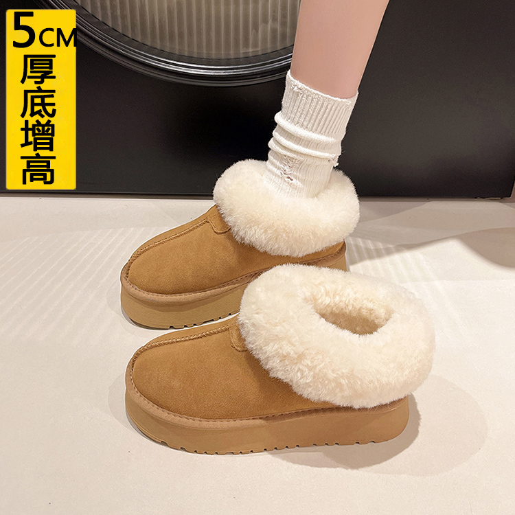 小个子勃肯雪地靴女冬季加绒加厚