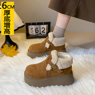 小个子勃肯雪地靴女冬季加绒加厚