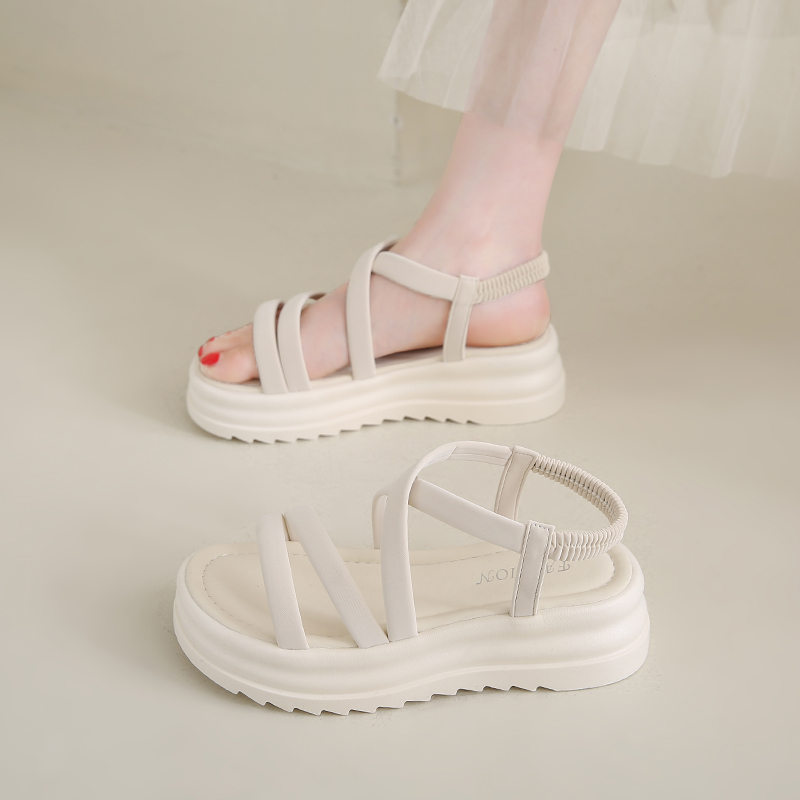 凉鞋女小码3435厚底42高中生