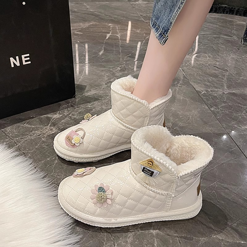 雪地靴女2023年新款冬季卡通学生