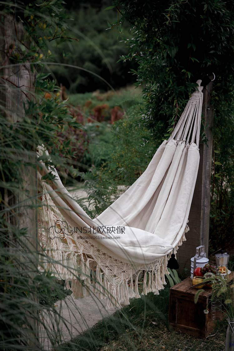 ins Northern Europe Bohemia tassels Hammock Swing outdoors Spring Homestay Hanging basket Photography decorate prop Rocking chairin the Diapers/Care/Feeding/Push lathe , Children&#39;s Room/Tables and chairs/Furniture , Sets of tables and chairs  category - from Buy2taobao.com to provide professional Taobao agent buy service