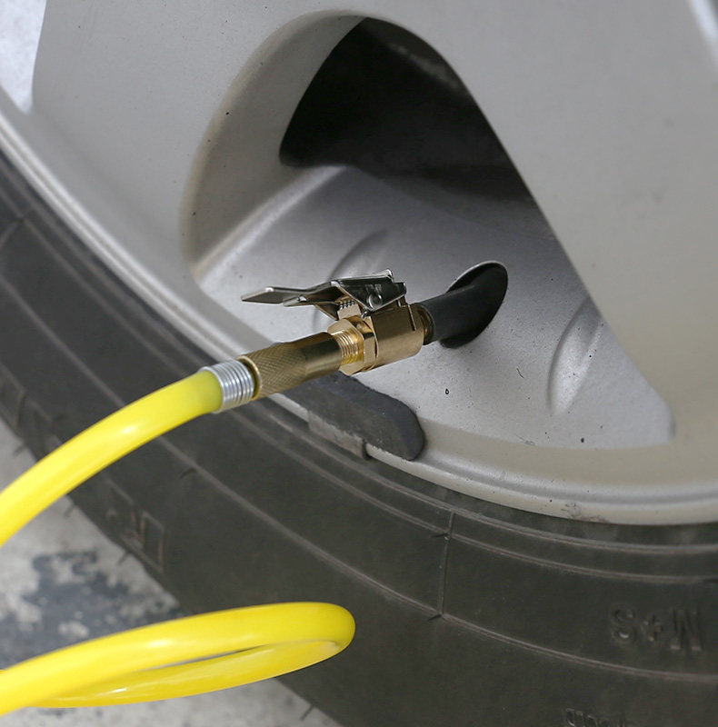 汽车轮胎充气头转接头充气泵快充夹头气泵转接头真空胎螺纹充气夹