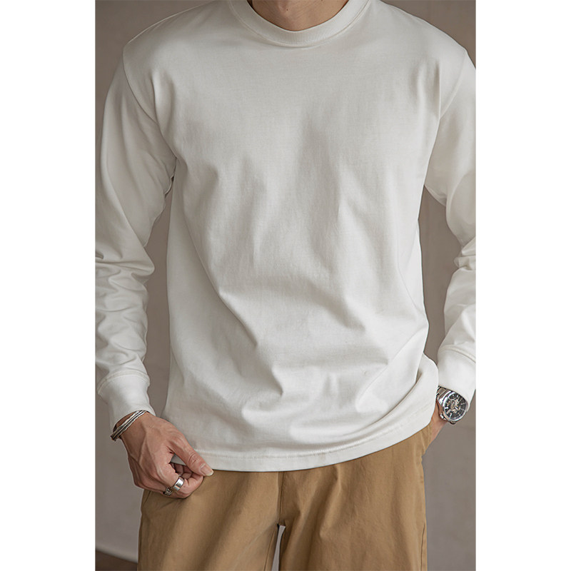 阿美咔叽300g重磅长袖T恤