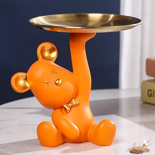 暴力熊入户玄关钥匙零食收纳盘