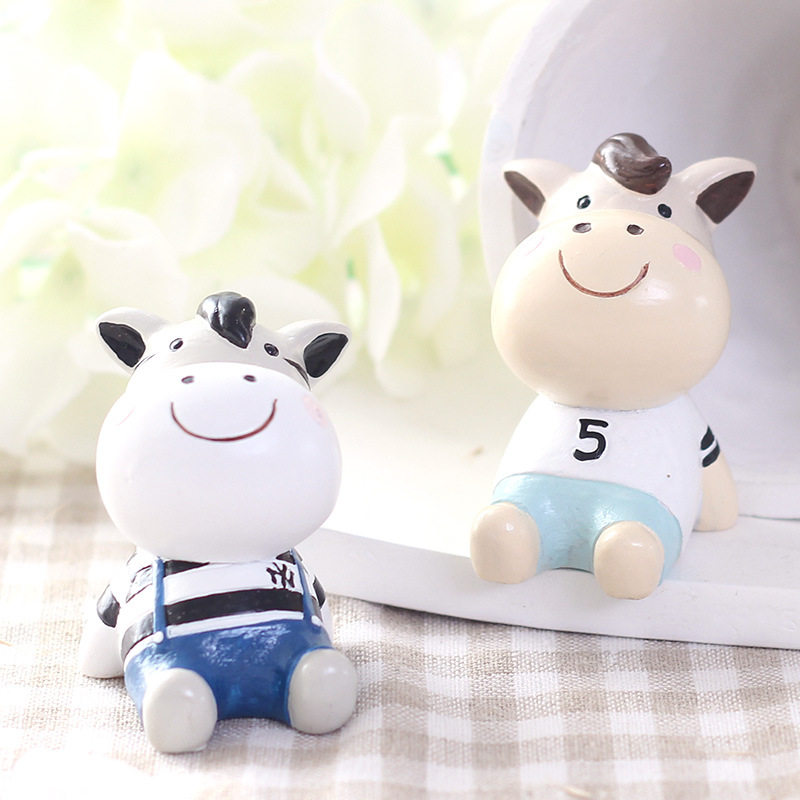 治愈系桌面摆件仰望星空小动物树脂卡通客厅饰品礼物蛋糕汽车摆件