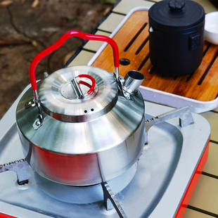 可明火煮茶炉 野营露营迷你304不锈钢户外烧水壶泡茶专用便携式