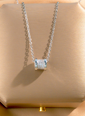 ins潮个性同款小蛮腰钛钢项链女精致锆石韩版新款锁骨链轻奢颈链